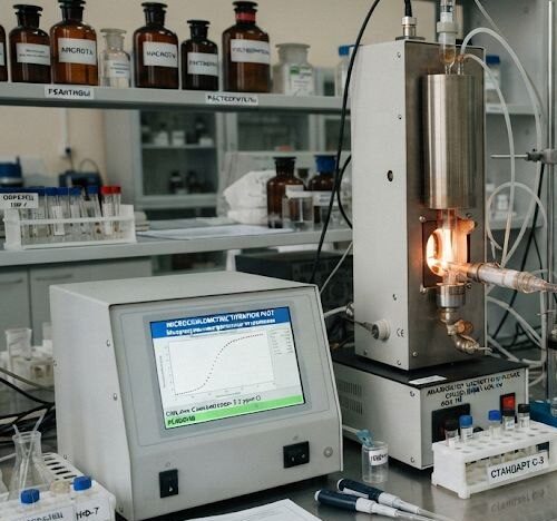 Работа на анализаторах хлорорганических соединений  на основе микрокулонометрического титрования course image